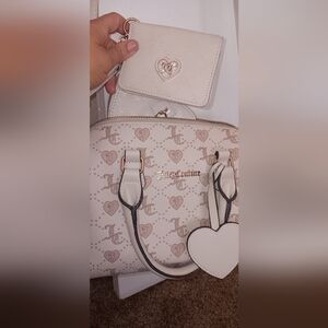 Juicy Couture Beige and Cream Satchel with Wallet
